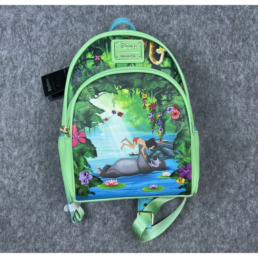 Loungefly Disney The Jungle Book Mowgli & Baloo Mini Backpack New With Tags